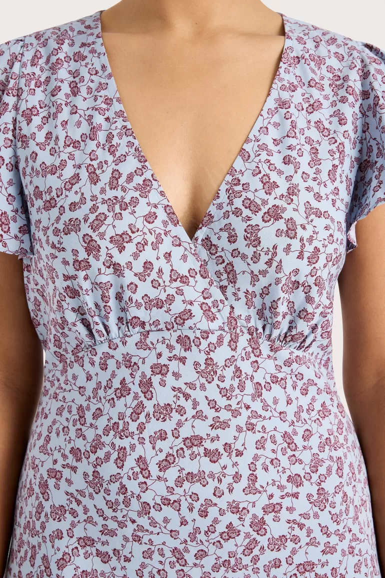 Flash Sale Faithfull the Brand Alba Mini Dress Amaryllis Floral Blue