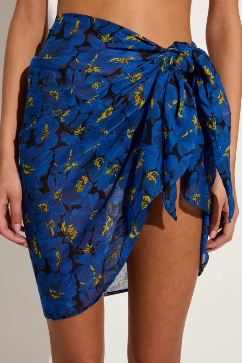 Hot Faithfull the Brand Alca Pareo El Limon Floral Blue - Final Sale