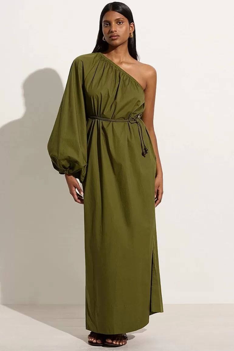 Outlet Faithfull the Brand Amorosa Maxi Dress Olive - Final Sale