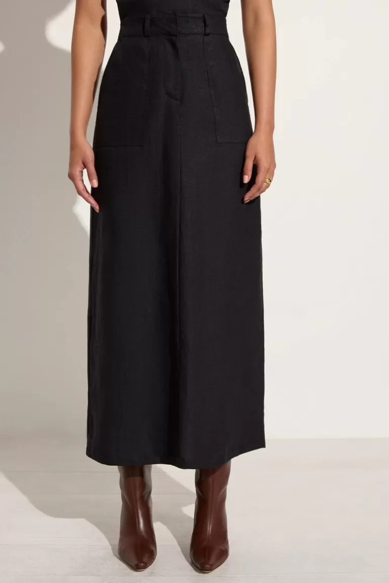 Cheap Faithfull the Brand Amreli Maxi Skirt Black - Final Sale