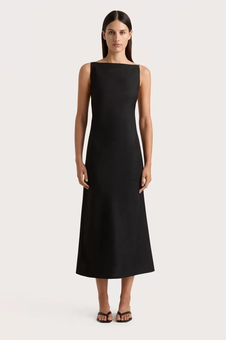 Online Faithfull the Brand Antibes Maxi Dress Black