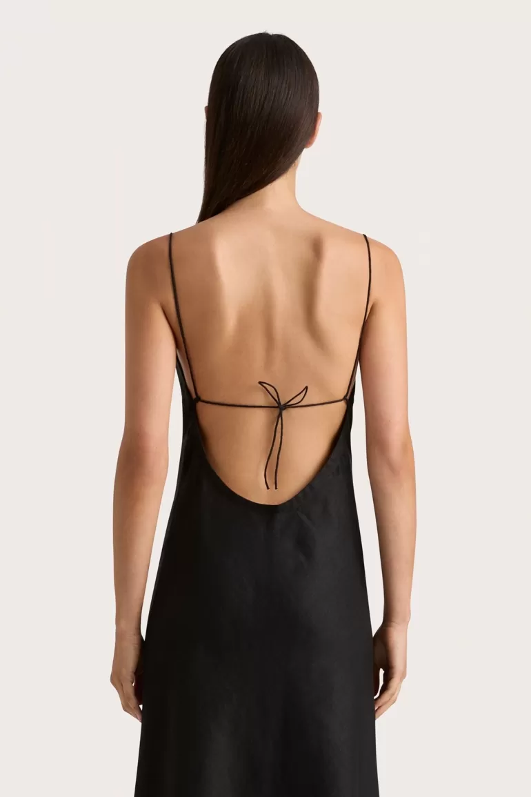 Online Faithfull the Brand Antibes Maxi Dress Black