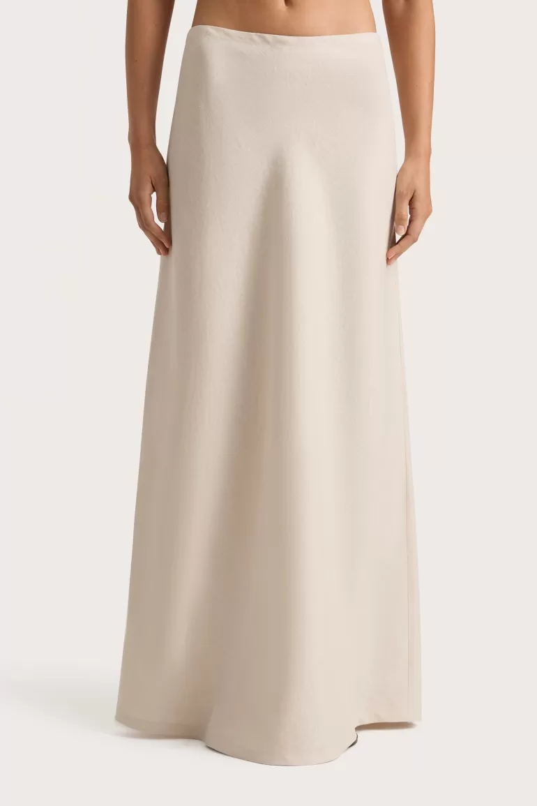 New Faithfull the Brand Antibes Maxi Skirt Sand