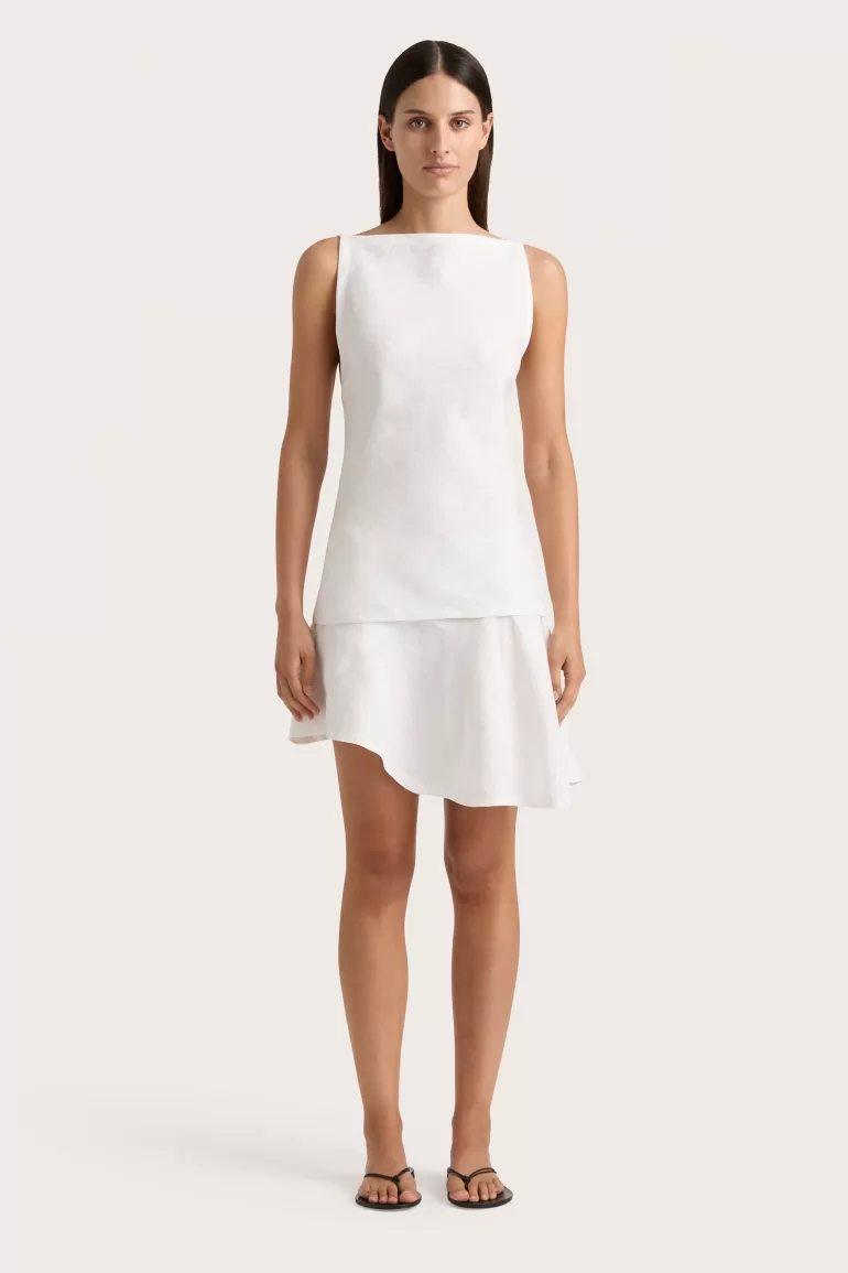 Fashion Faithfull the Brand Antibes Mini Skirt White