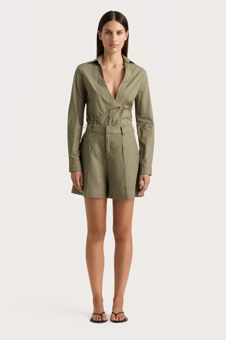 New Faithfull the Brand Antibes Short Khaki