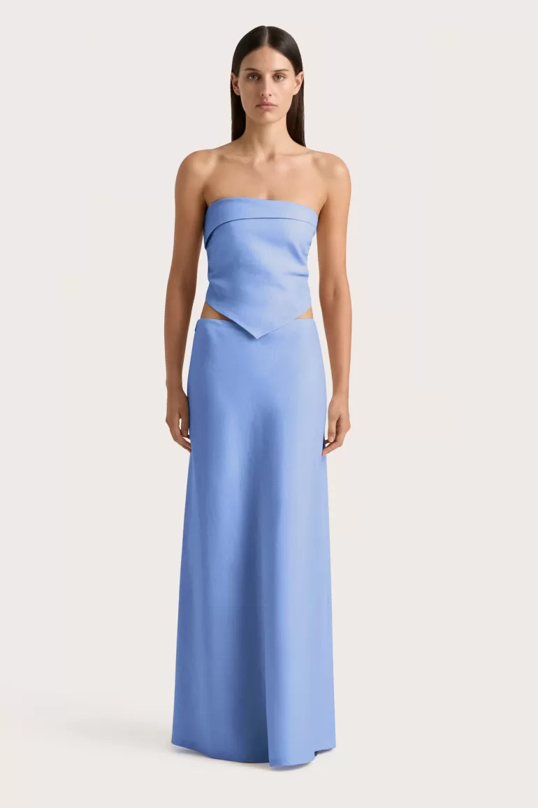 Flash Sale Faithfull the Brand Antibes Strapless Top Mid Blue