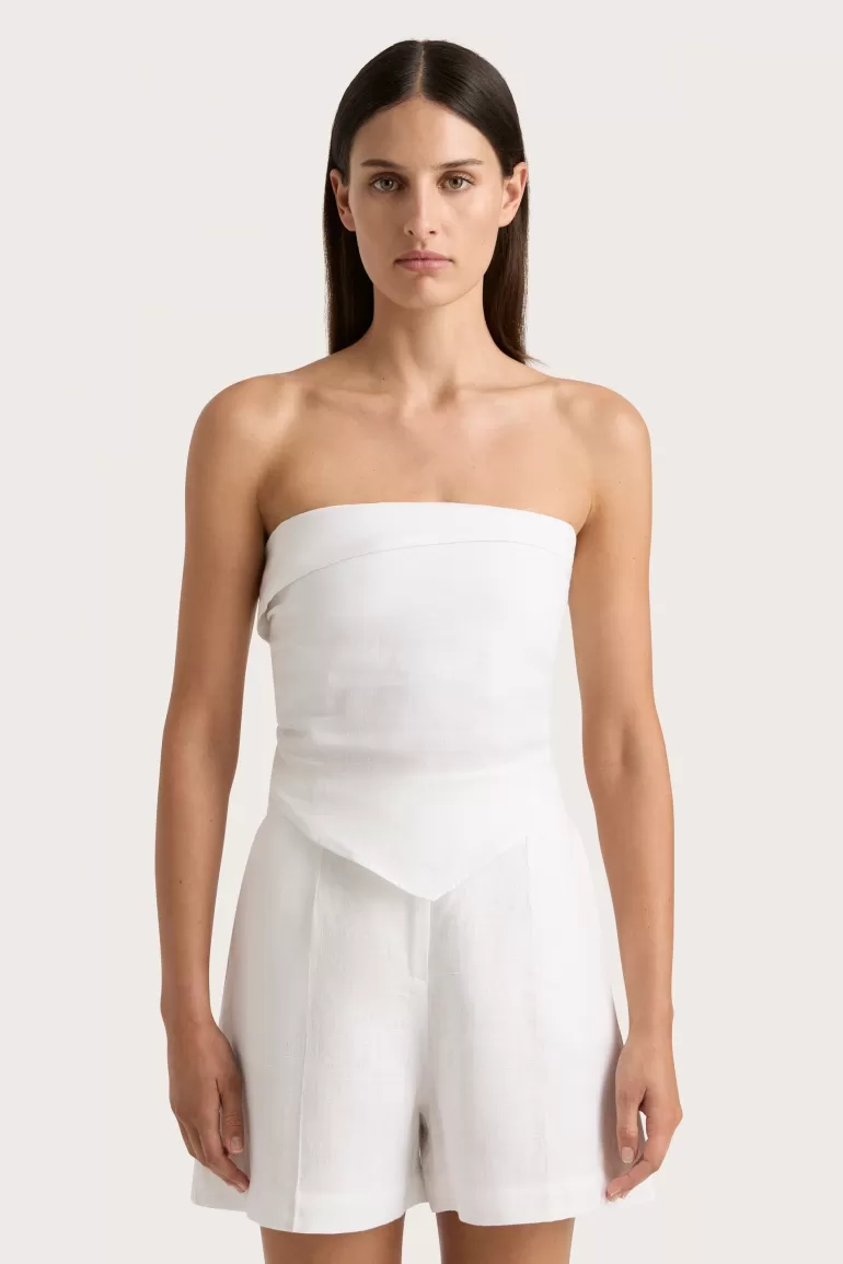 Flash Sale Faithfull the Brand Antibes Strapless Top White