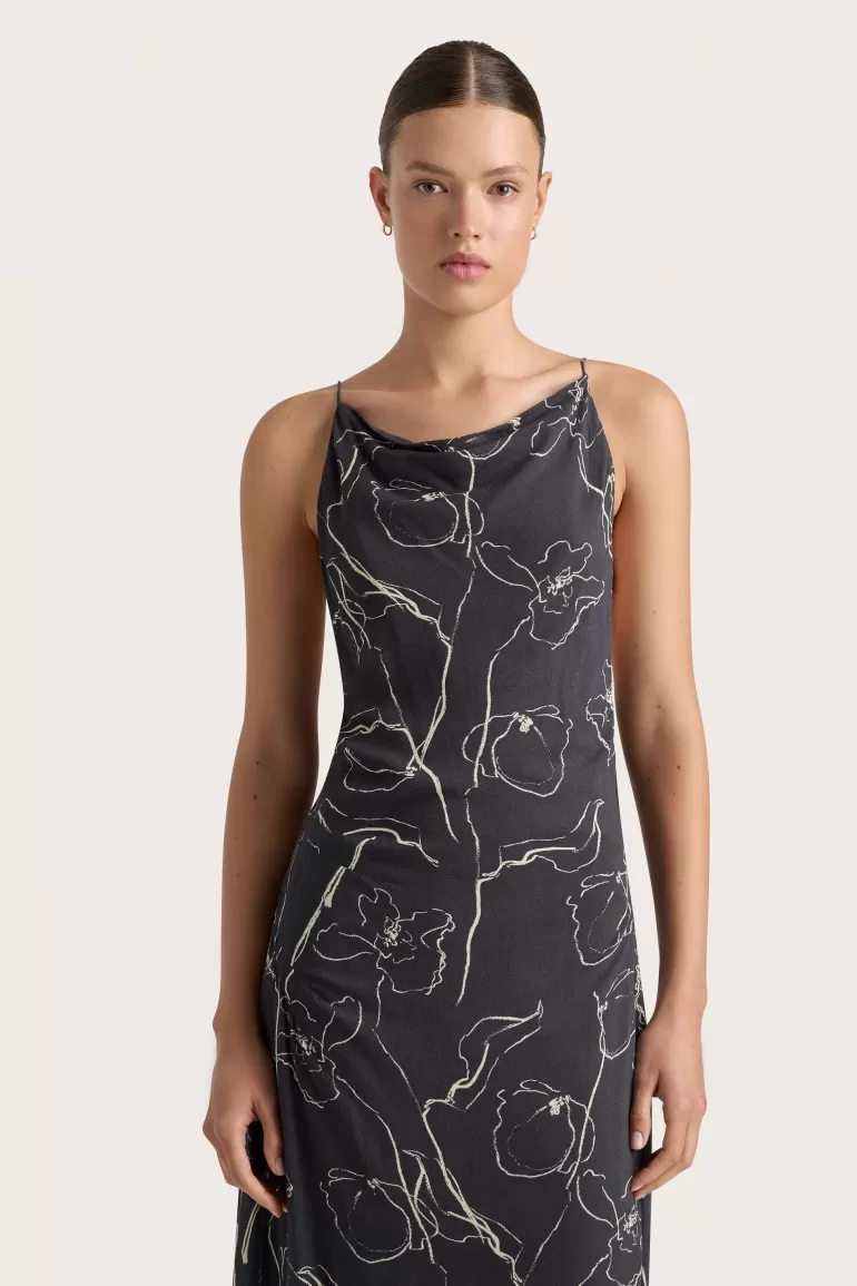 Flash Sale Faithfull the Brand Aurelie Maxi Dress Calla Charred Navy