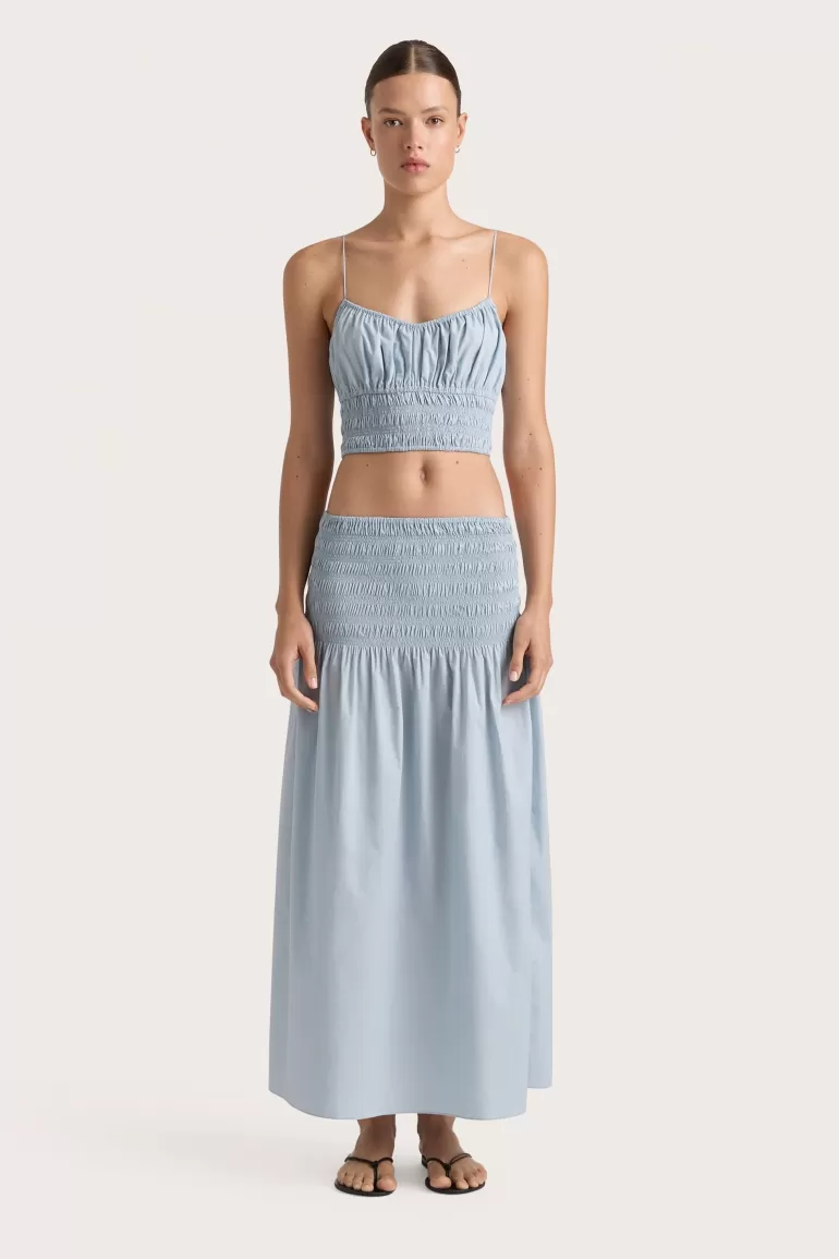 Clearance Faithfull the Brand Baia Skirt Sky Blue