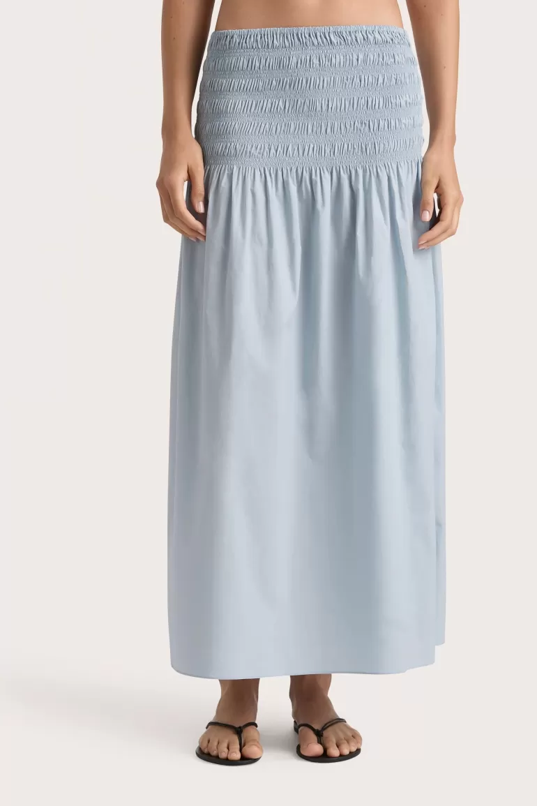 Clearance Faithfull the Brand Baia Skirt Sky Blue