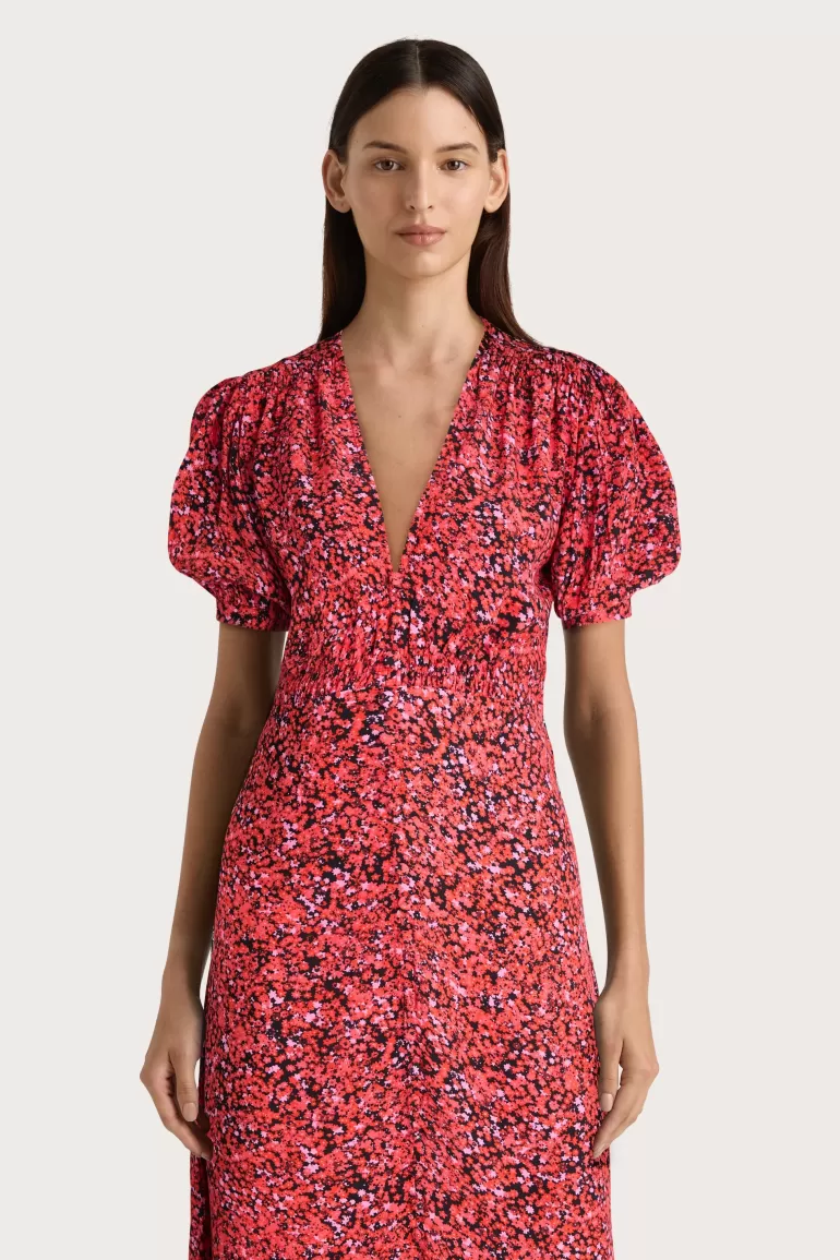 Flash Sale Faithfull the Brand Bellavista Midi Dress Meander Micro Red