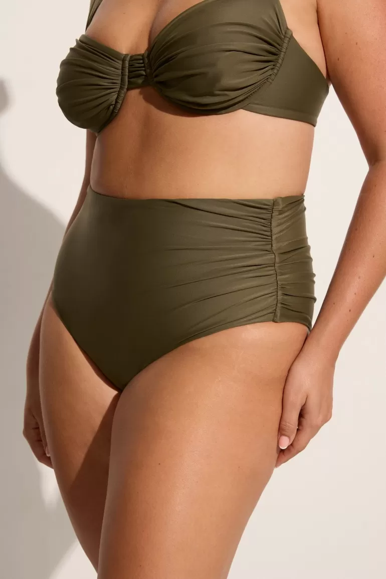 New Faithfull the Brand Bianca Bikini Bottoms Khaki - Final Sale
