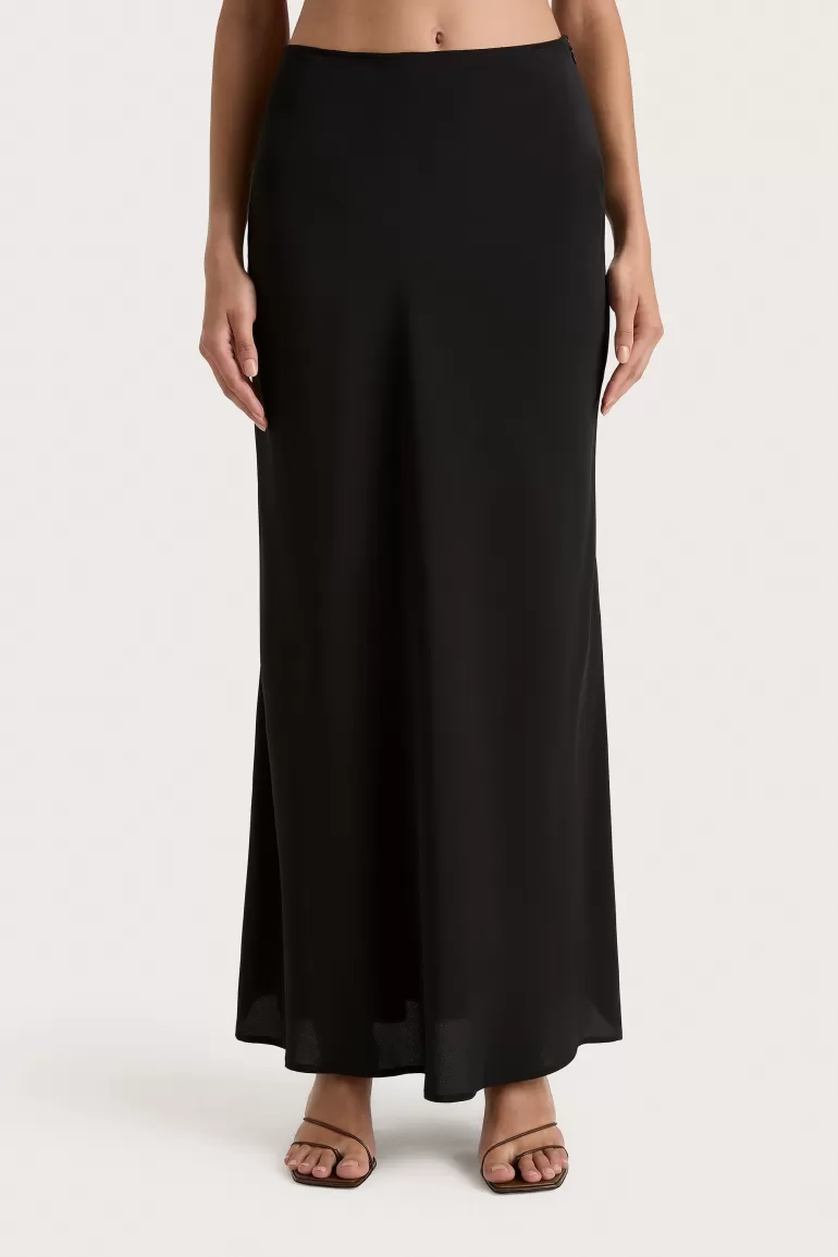 Shop Faithfull the Brand Biarritz Maxi Skirt Black