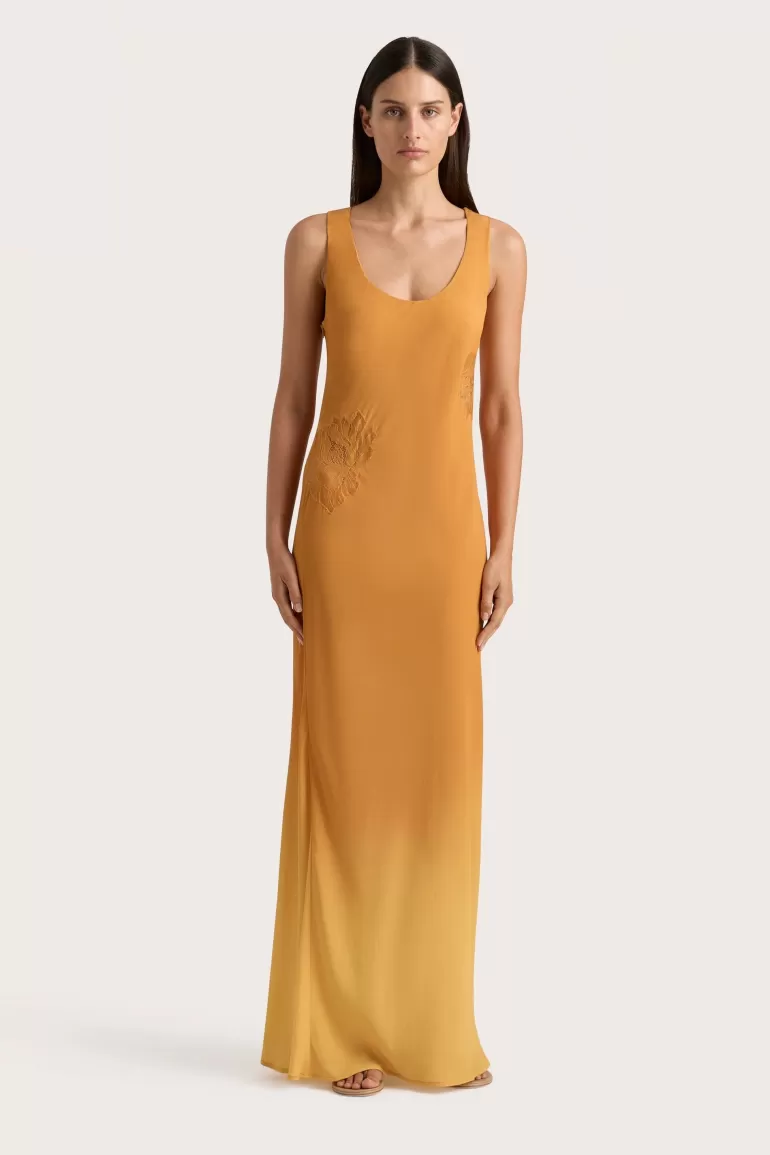 Fashion Faithfull the Brand Biarritz Tank Maxi Dress Terracotta Ombre