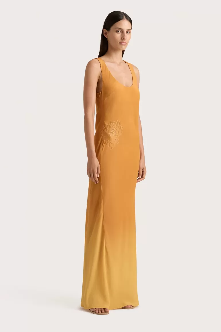 Fashion Faithfull the Brand Biarritz Tank Maxi Dress Terracotta Ombre