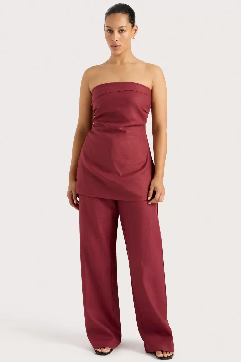 Cheap Faithfull the Brand Boe Tunic Top Wine