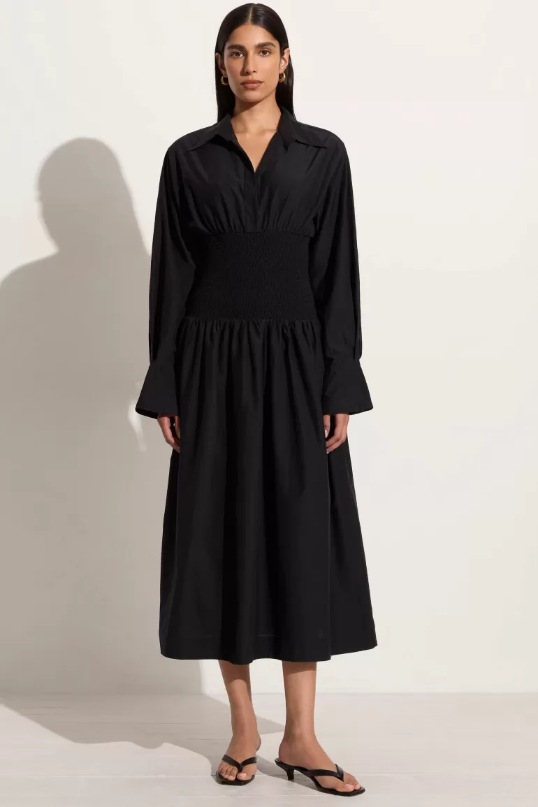 Online Faithfull the Brand Cervo Midi Dress Black - Final Sale