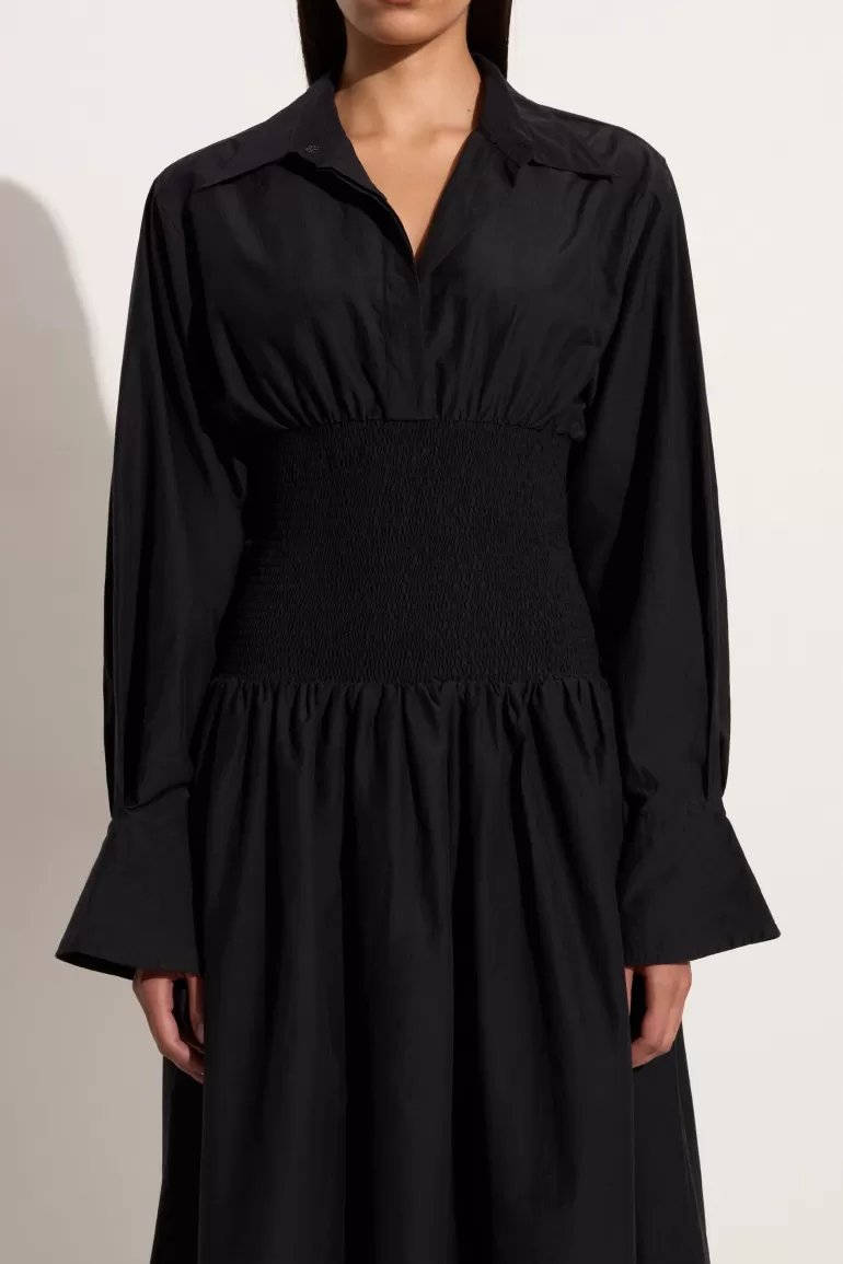 Online Faithfull the Brand Cervo Midi Dress Black - Final Sale