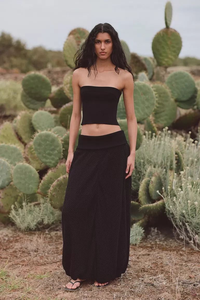 Shop Faithfull the Brand Ciele Maxi Skirt Black