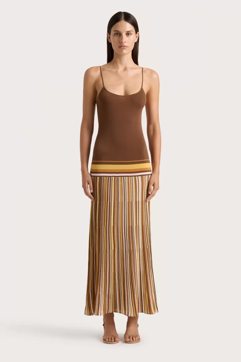 Sale Faithfull the Brand Citara Maxi Dress Cocoa