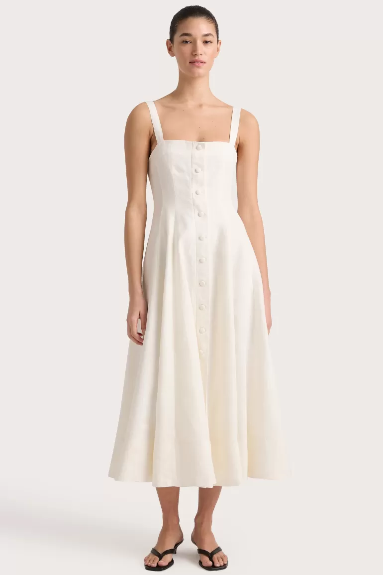 New Faithfull the Brand Corbiere Dress White