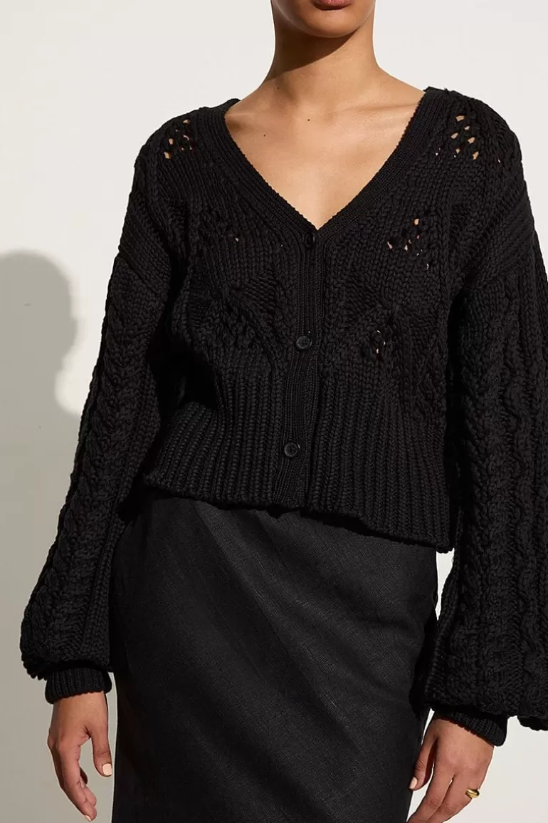 Discount Faithfull the Brand Dayana Cardigan Black - Final Sale