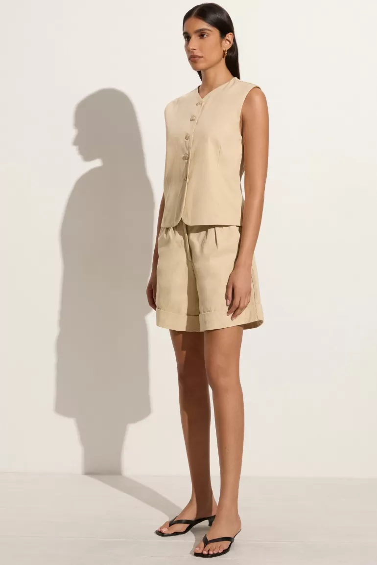 Best Sale Faithfull the Brand Delfina Vest Bleached Sand
