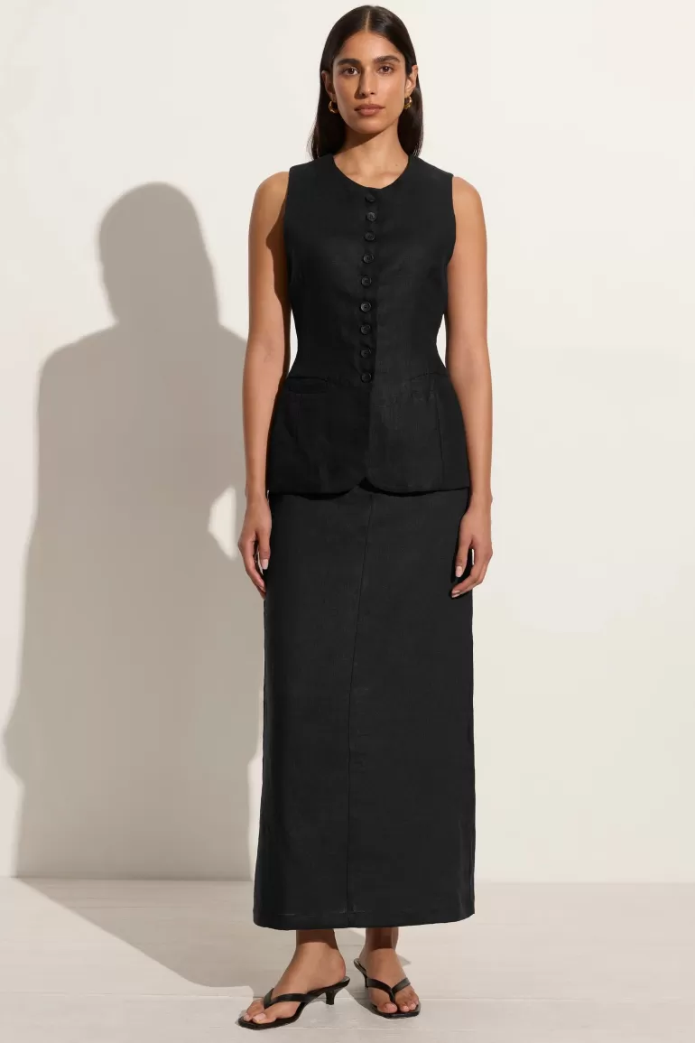 Fashion Faithfull the Brand Domenico Vest Black