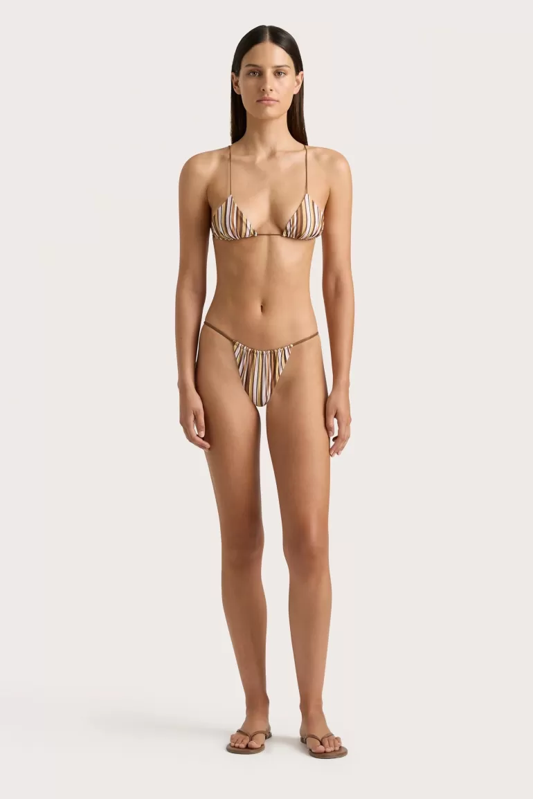 Discount Faithfull the Brand Elea Bikini Bottom Terracotta Stripe