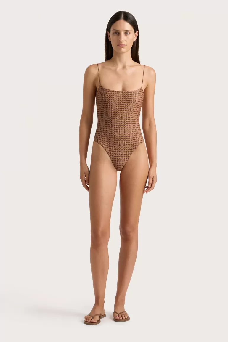 Discount Faithfull the Brand Elea One Piece Oliander Cocoa