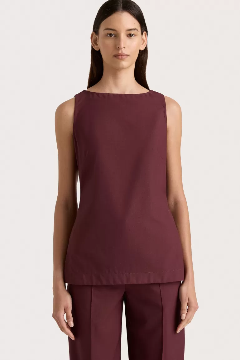 Discount Faithfull the Brand Emilie Top Bordeaux
