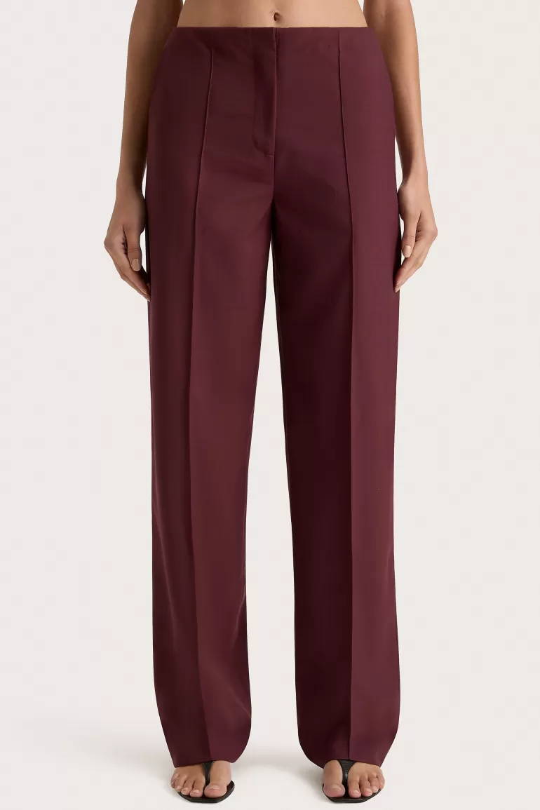 New Faithfull the Brand Emilie Trouser Bordeaux