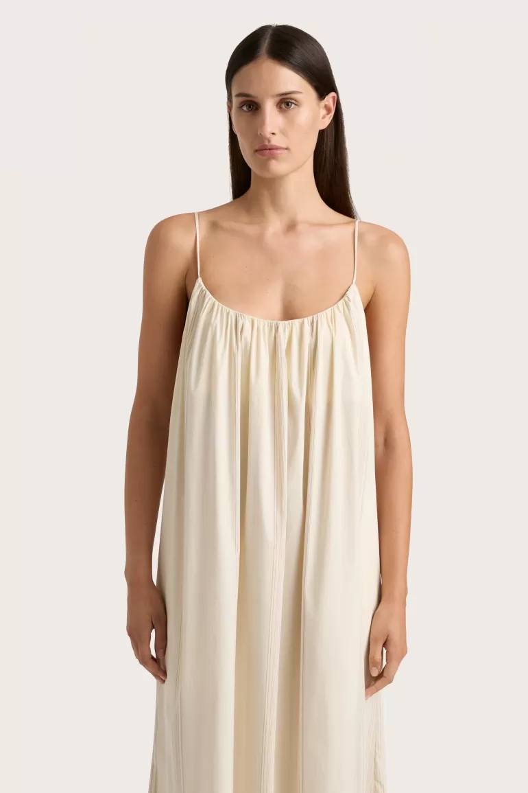 Flash Sale Faithfull the Brand En Vau Maxi Dress Foam Taupe Stripe