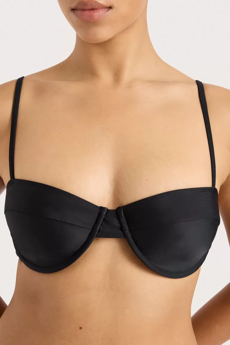 Flash Sale Faithfull the Brand Farrah Bikini Top Black