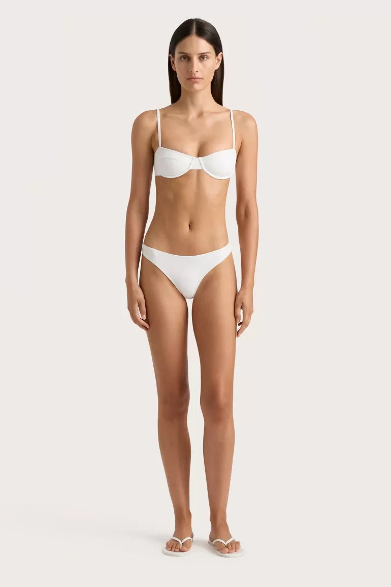 Sale Faithfull the Brand Farrah Bikini Top White