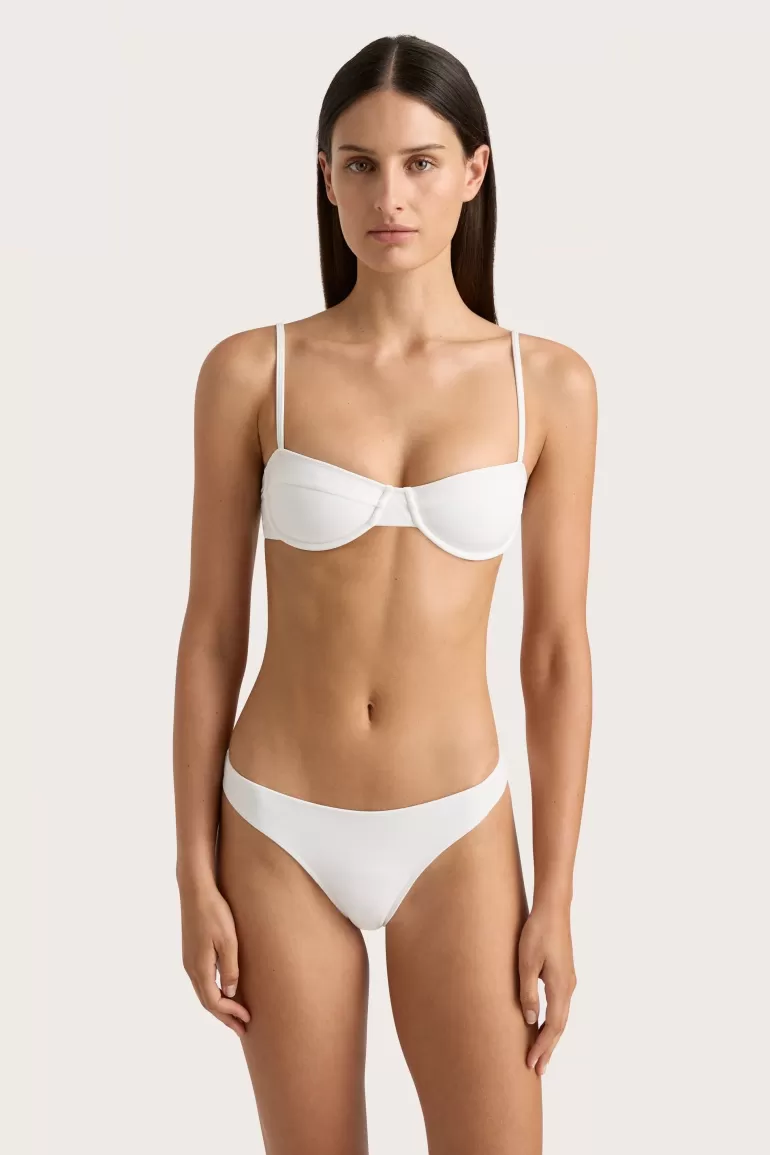 Sale Faithfull the Brand Farrah Bikini Top White