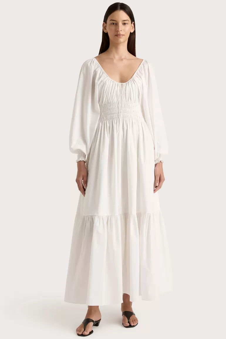 Discount Faithfull the Brand Fleur Maxi Dress White
