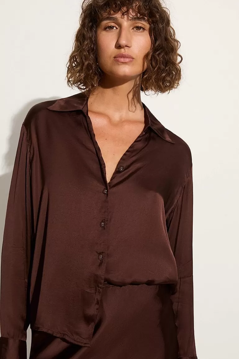 Store Faithfull the Brand Francisca Shirt Dark Truffle - Final Sale
