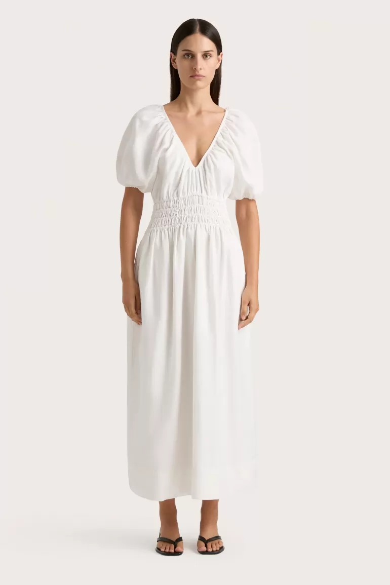 Outlet Faithfull the Brand Geriba Maxi Dress White