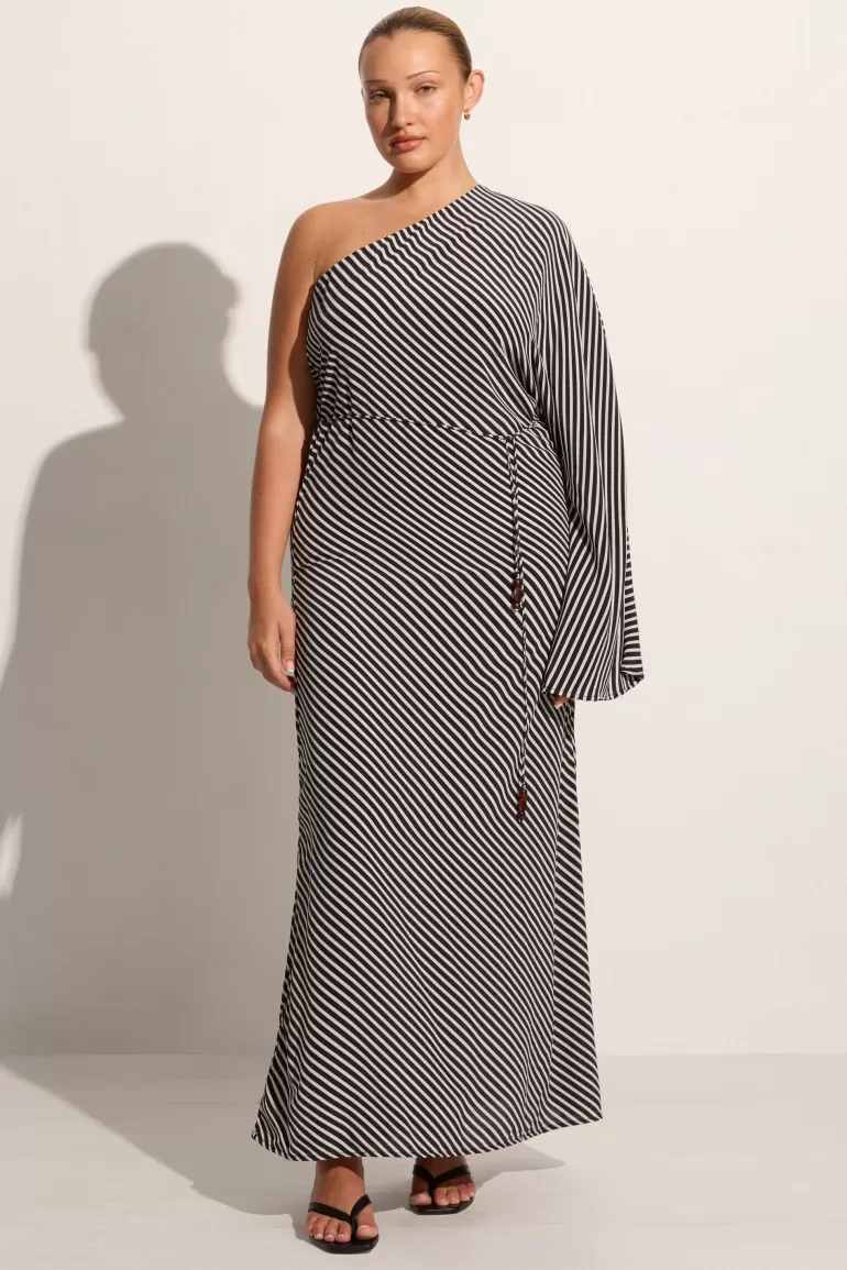 Hot Faithfull the Brand Gino Maxi Dress Toscano Stripe Black