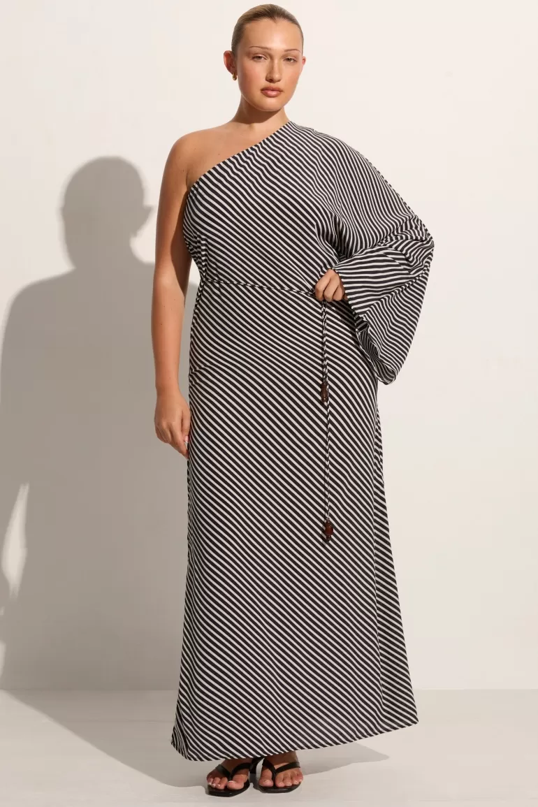 Hot Faithfull the Brand Gino Maxi Dress Toscano Stripe Black