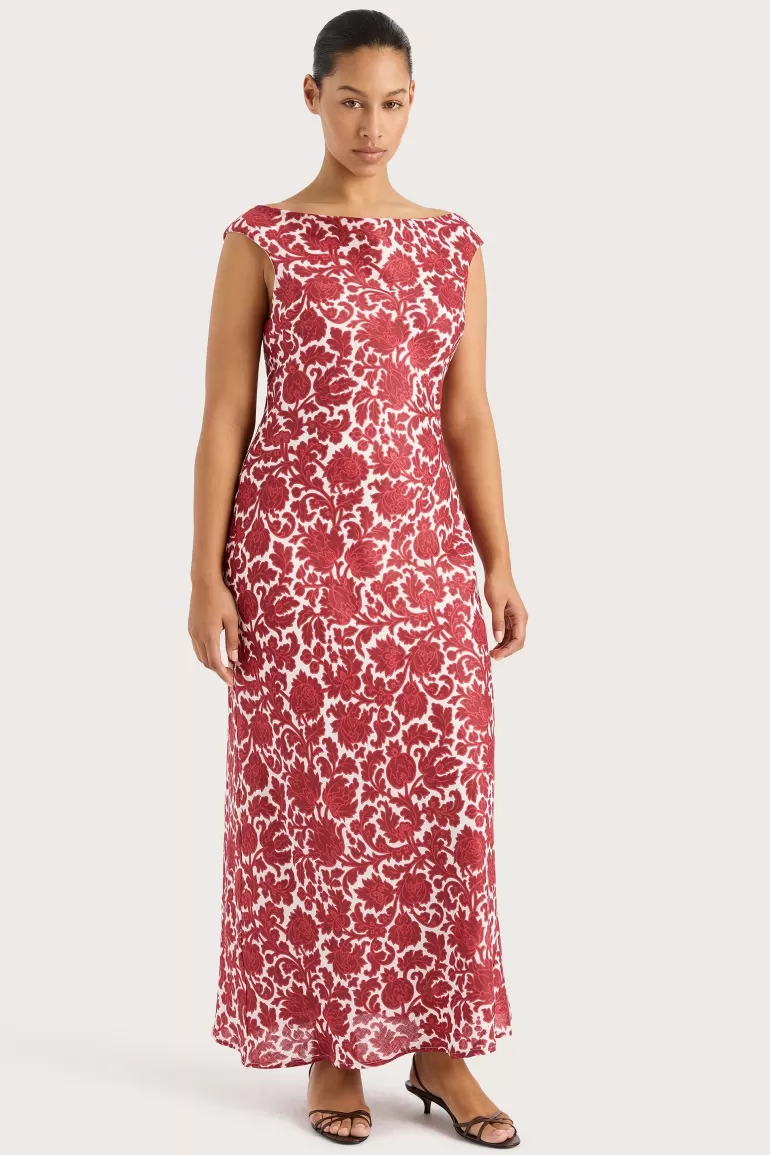 Sale Faithfull the Brand Ilride Maxi Dress Heuchera Print