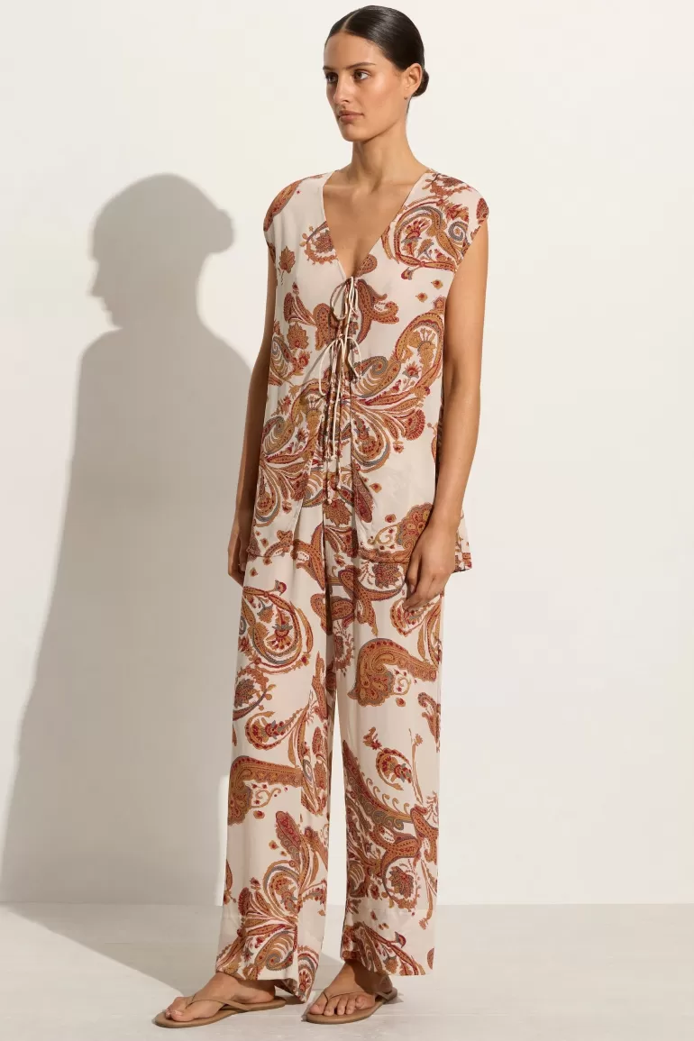 Cheap Faithfull the Brand Ionica Top Alessia Paisley - Final Sale