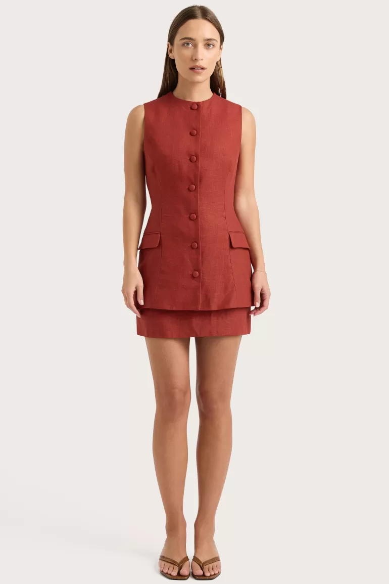 Store Faithfull the Brand Jane Vest Garnet