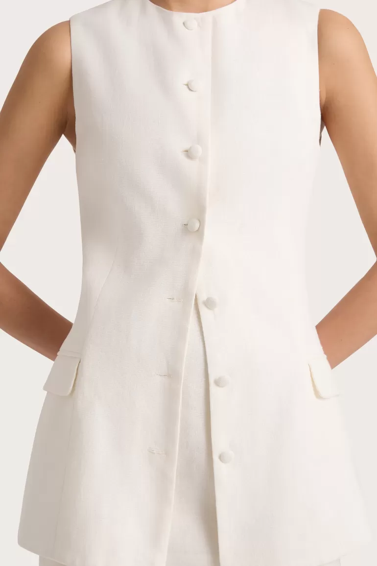 Cheap Faithfull the Brand Jane Vest White