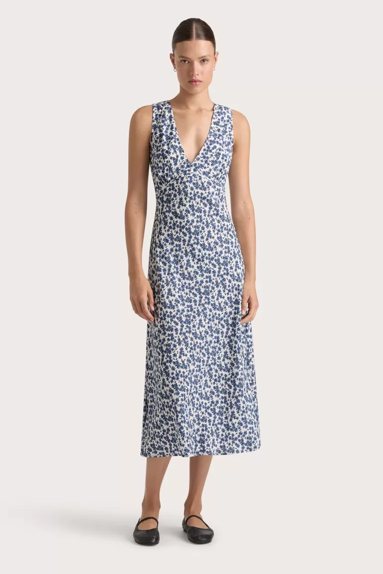 Flash Sale Faithfull the Brand Jardin Midi Dress Leilani Mid Blue