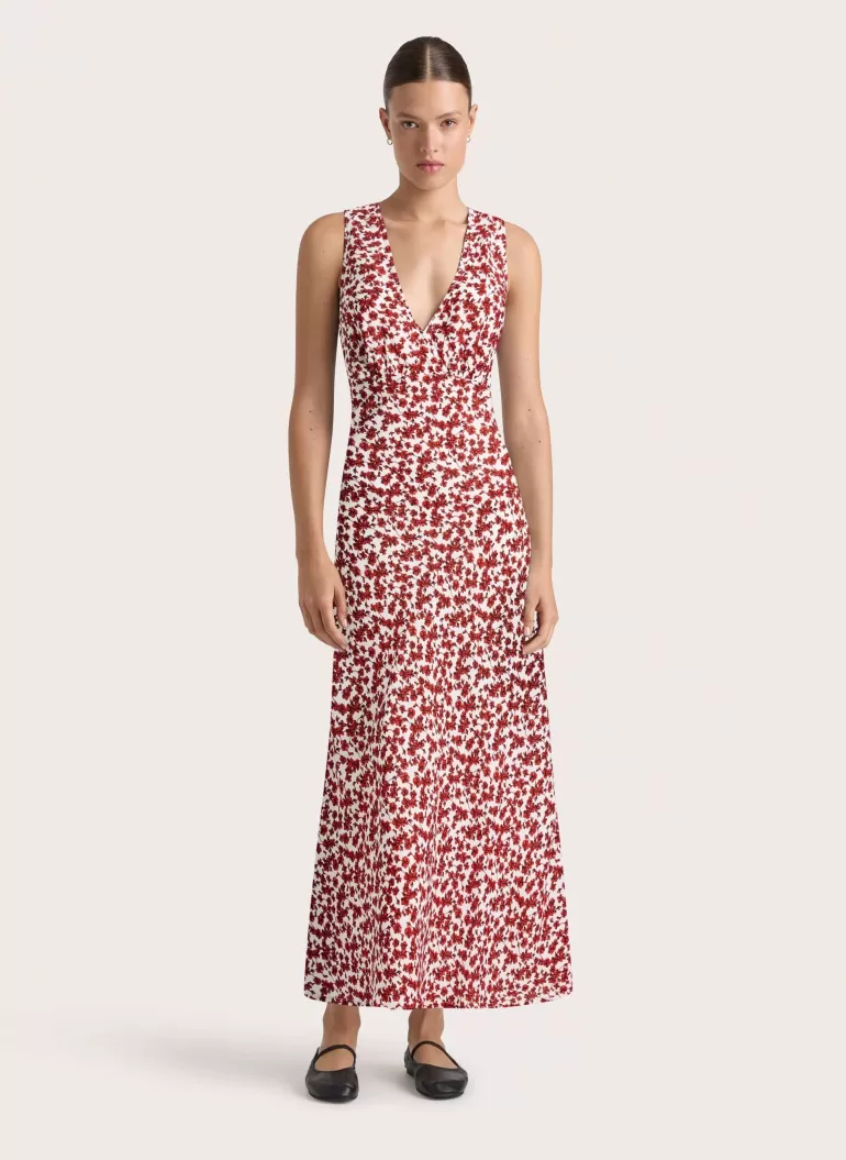 Flash Sale Faithfull the Brand Jardin Midi Dress Leilani Red