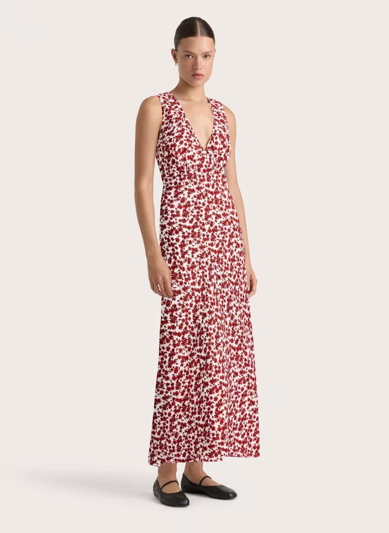 Flash Sale Faithfull the Brand Jardin Midi Dress Leilani Red