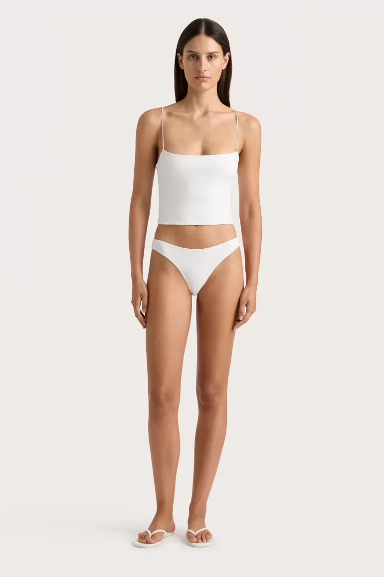 Online Faithfull the Brand Jean Swim Top White