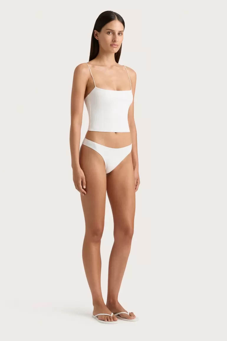 Online Faithfull the Brand Jean Swim Top White
